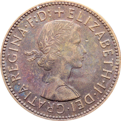 1965 Half Penny Elizabeth II Coin 1st portrait