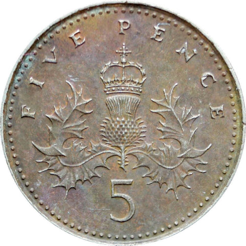 1992 Five Pence Elizabeth II Coin