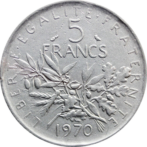 1970 5 Francs France Coin