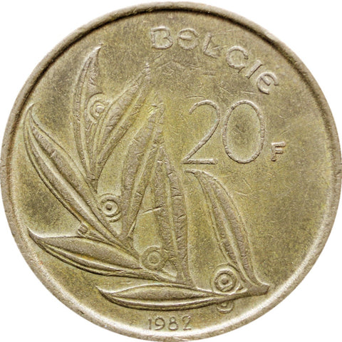 1982 20 Francs Belgium Coin