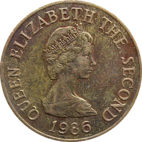 1986 Jersey Two Pence Coin Elizabeth II
