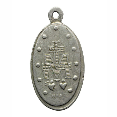 Vintage Medallion Virgin Mary Religious