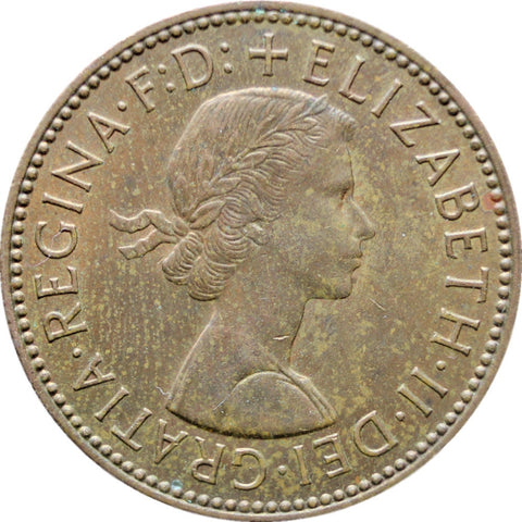 1967 Half Penny Elizabeth II Coin