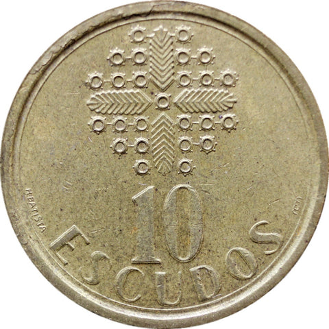 1990 10 Escudos Portugal Coin