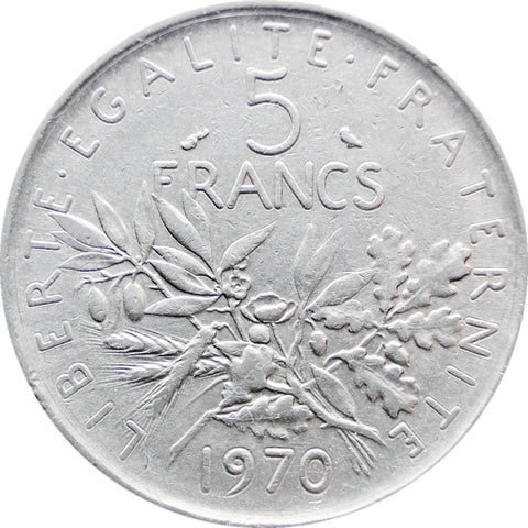 1970 France 5 Francs Coin