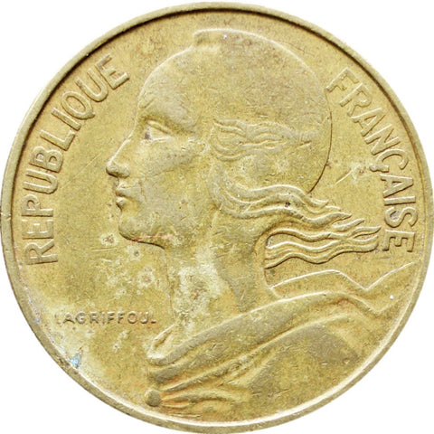 1969 France 10 Centimes Coin Marianne