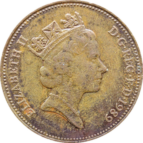 1989 Two Pence Elizabeth II Coin United Kingdom 3rd portrait