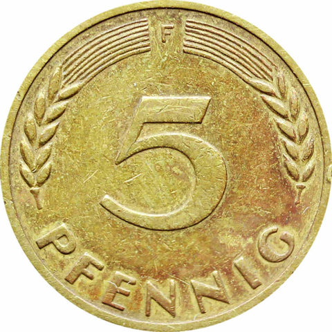 1949 5 Pfennig Germany - Federal Republic Coin Stuttgart Mint
