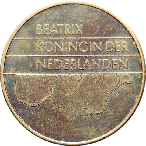 1988 5 Gulden Netherlands Coin Beatrix