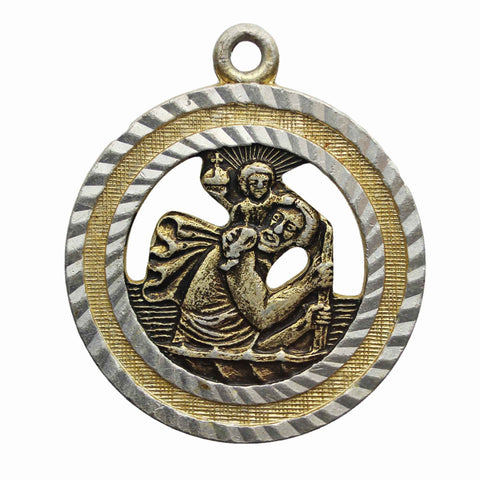 Vintage Medallion St Christopher