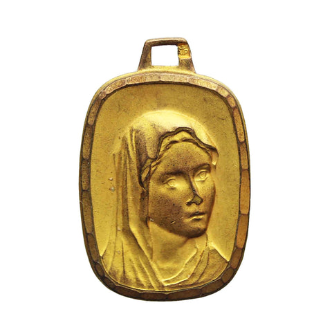 Virgin Mary Religion Pendant Medallion