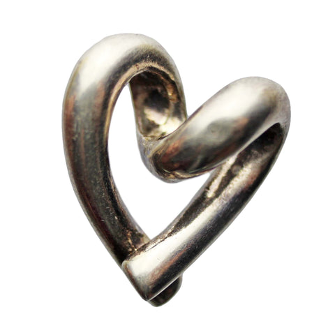 Heart Pendant Vintage Sterling Silver