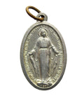 Vintage Medal Miraculous Virgin Mary Religious Medallion of Our Lady of Graces