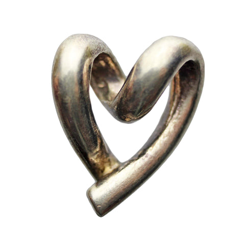 Heart Pendant Vintage Sterling Silver