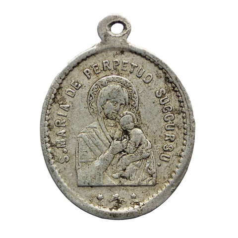 Virgin Mary Religion Pendant Medallion Vintage