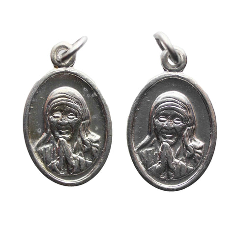 Religious Two Medallions Pendant Christianity Vintage