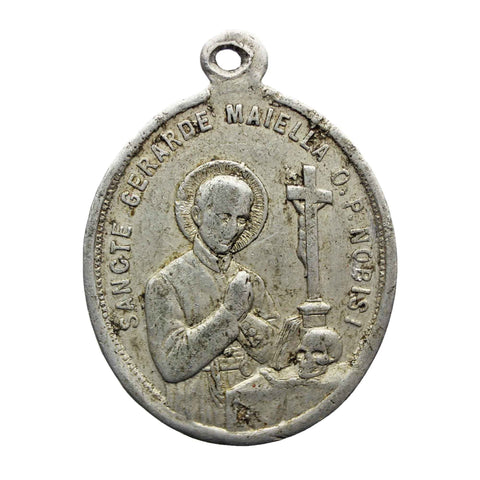 Virgin Mary Religion Pendant Medallion Vintage