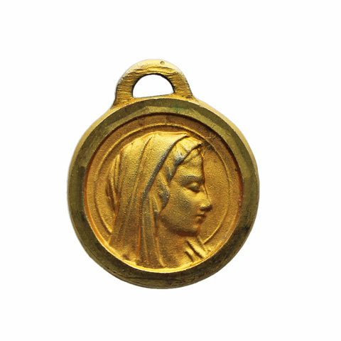 Medallion Virgin Mary Religion Pendant
