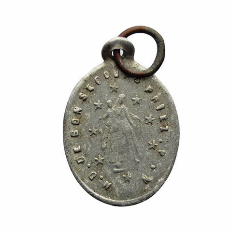 Vintage Medallion Virgin Mary