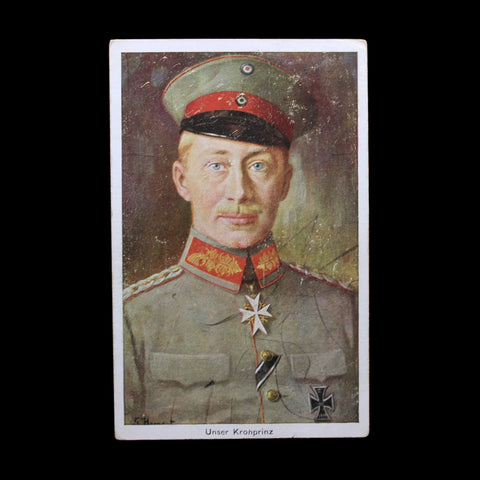 1914’s World War I Military Germany Wilhelm, German Crown Prince WW1 Postcard Army History