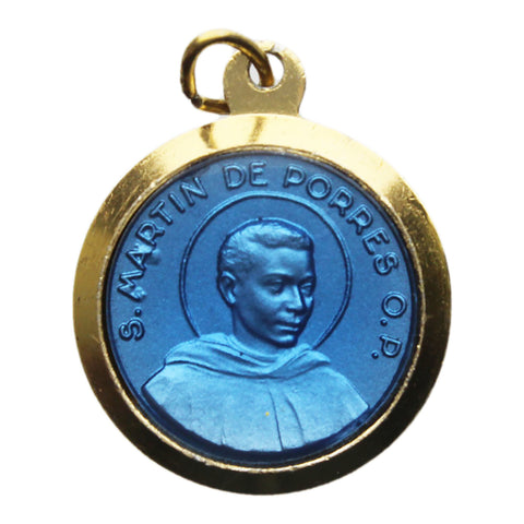 Saint Martin Medallion Pendant Vintage Religious