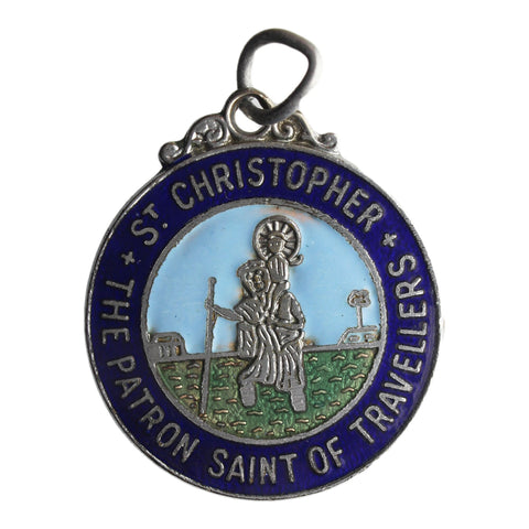Saint Christopher Vintage Medallion Pendant