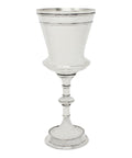 Large 1876 Antique Victorian Era Sterling Silver Wine Goblet Silversmiths Elkington & Co (Frederick Elkington) Birmingham Hallmarks