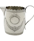 1798 Antique George III Era Sterling Silver Cream Jug Silversmiths Thomas Hobbs London Hallmarks