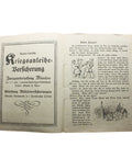 Antique World War I Germany War Bond Booklet with Registration Form Army History WW1 Era