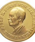 Franz Joseph II, Prince of Liechtenstein Medal Medallion Vintage