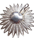 Antique Silver Pendant Flower Jewellery