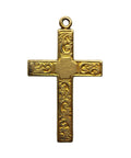 Antique Religion Cross 9 Ct Gold Plated J