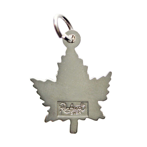 Maple Leaf Canada Vintage Pendant Sterling Silver