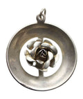 Flower Vintage Pendant Rose Silver 925