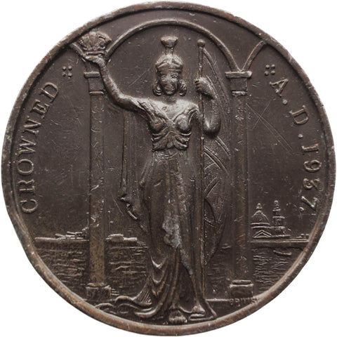 1937 Coronation Medal King George VI and Queen Elizabeth Great Britain