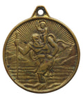 St Cristopher Vintage Medallion Pendant