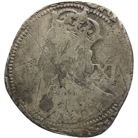 1639 – 1643 Shilling Charles I of England Coin Hammered Silver Group F, 6th bust Briot's