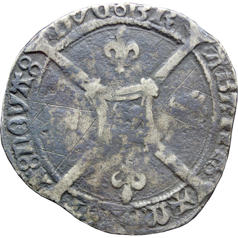 1468 - 1474 Dubbele Groot Burgundian Netherlands Silver Coin Mint Leuven