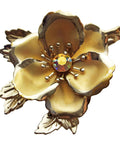Large Vintage Brooch Flower