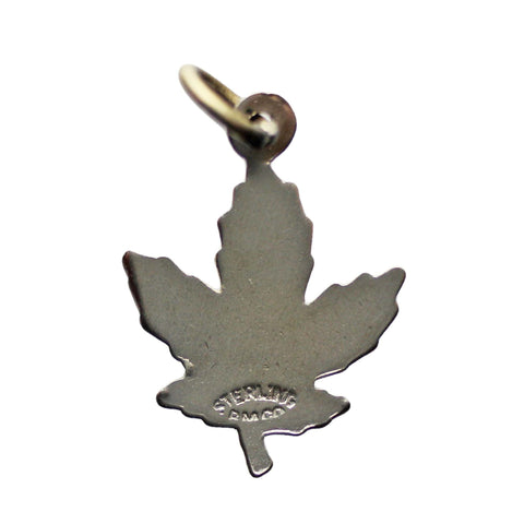 Vintage Leaf Canada Pendant Sterling Silver