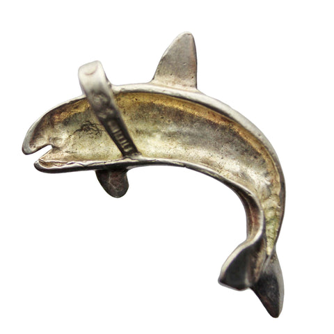 Vintage Fish Shark Pendant Sterling Silver
