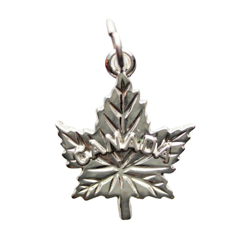 Maple Leaf Canada Vintage Pendant Sterling Silver