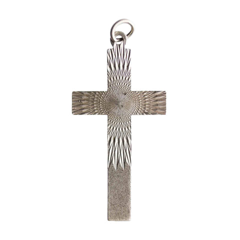 1978 Vintage Silver Cross Pendant Religion