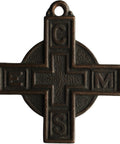 Cross Christian Medallion All in One Pendant Vintage
