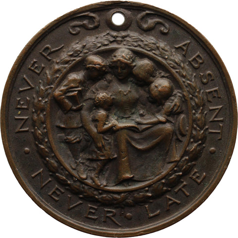 Berkshire Education Committee Medal 'Never Absent, Never Late' Medallion Sybil Tindall Awarded