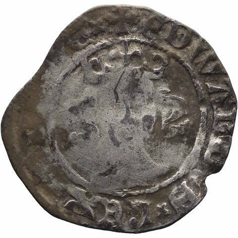 1369 - 1377 England Edward III One Penny Coin Silver York Mint Post Treaty Period