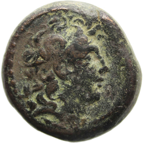 142 - 138 BC Ancient Greece Coin Seleucid Empire Æ18 Diodotos Tryphon Antioch on the Orontes mint