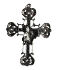Large Cross Skulls Vintage Pendant