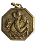 Sain Christopher Vintage Pendant Religious Medallion
