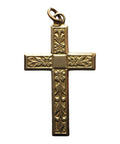 Cross Gold Plated Vintage Religion Pendant
